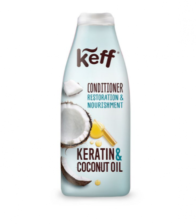 Balsam de par - Balsam de par Keff Cheratina cu Ulei de Cocos pentru restaurare si protectie 500ml
