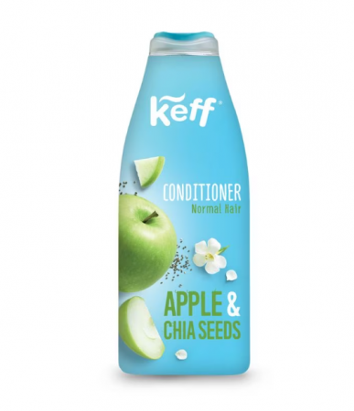 Balsam de par - Balsam, Keff, Mar & Seminte de Chia, pentru par normal, 500 ml