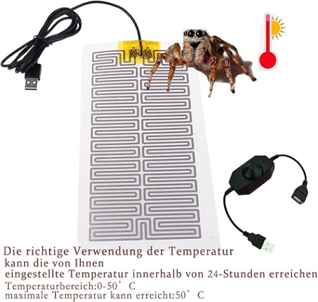 Pad incalzire pentru acvarii si terarii, reglabil, pentru reptile si animale mici (sarpe, soparla, gecko, scorpion, paianjeni) [1]