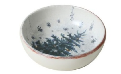 Boluri - Bol ceramica decor "Brad" 16 cm CR006
