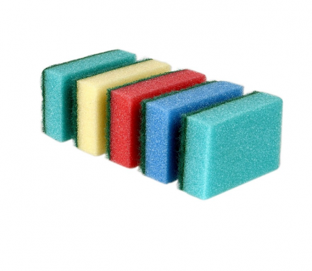 Bureti si Lavete - Bureti simpli colorati, 80x55x28 mm, 5 buc./set