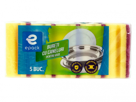 Bureti si Lavete - Bureti Vase Canelura Epack, 5 Buc