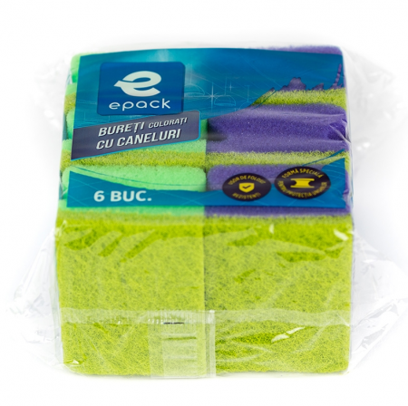 Bureti colorati pentru vase cu caneluri Epack, 6 buc/set [1]