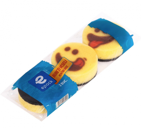 Bureți pentru spălat vasele "VESELI" 3buc/set [1]