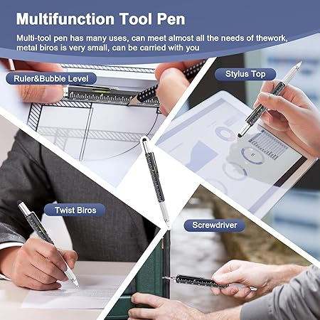 Cadouri amuzante personalizate pentru tata, set multi-tool pen, breloc, portofel și card, cană cu lingură, cadou de ziua de naștere pentru bărbați [3]