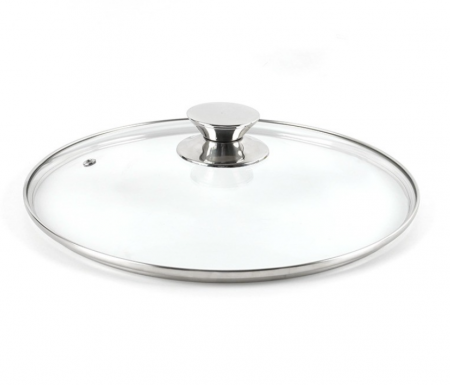 Capace vase pentru gatit - Capac 40cm din sticla termorezistent, potrivit pentru cratita, tigaie