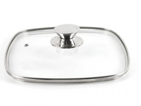 Bucatarie & Servire masa - Capac 28cm, sticla termorezistent pentru tigaie grill