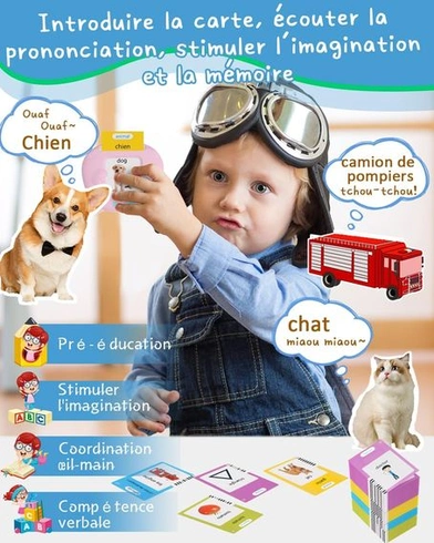 Carduri Vorbitoare Montessori pentru Copii 2–6 Ani – 255 Carti Educationale pentru Invatare Limbaj si Vocabular, Joc Interactiv Fara Ecran [3]