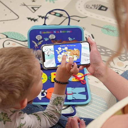 Tabla interactivă Montessori 8 în 1, Educ & Sense, mobilă, aplicație augmentată, siguranță garantată, 5 ani, multicolor [2]