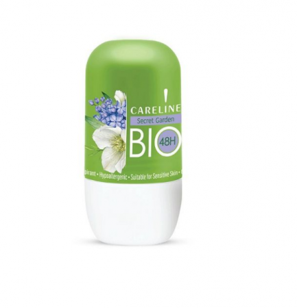 Deodorant, Careline Bio Roll-On, Secret Garden, 75 ml [1]