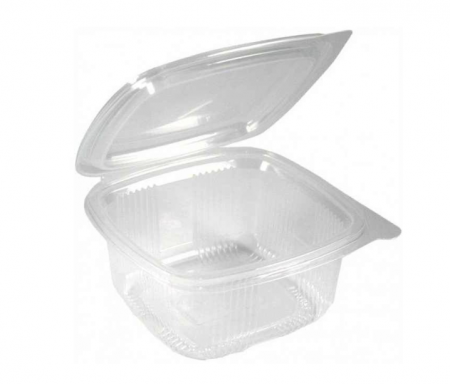 Caserole dreptunghiulare cu capac 375 ml, 60x125x110 mm, 100 buc./set [0]