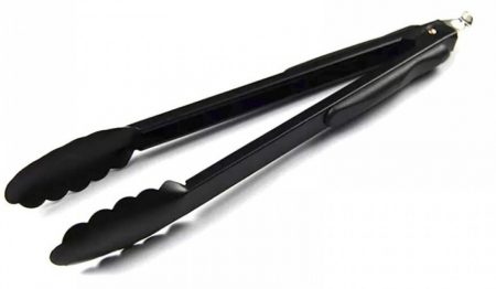 Polonice, linguri si clesti de bucatarie - Cleste din otel, 33cm, negru