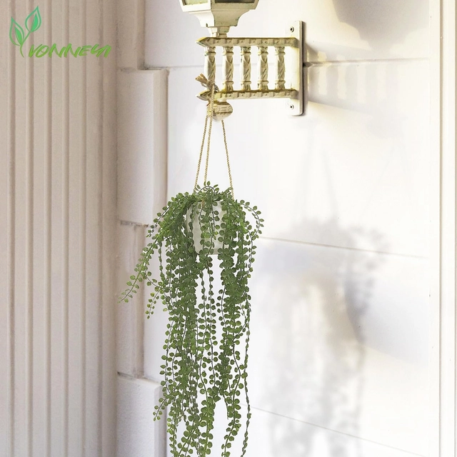 Set 3 Plante Artificiale Suspendate cu Ghivece, Plante Decorative pentru Interior [3]