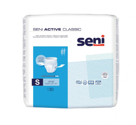 Produse incontinenta - Scutece pentru adulti tip chilot Seni Active Classic, S, 30 buc