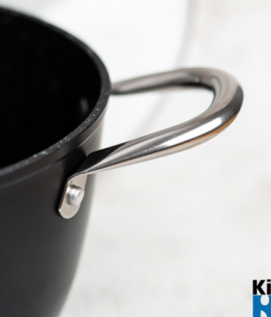 Cratita din aluminiu forjat 4.3L, 24x11,5cm, Bohmann, manere din inox si capac [4]