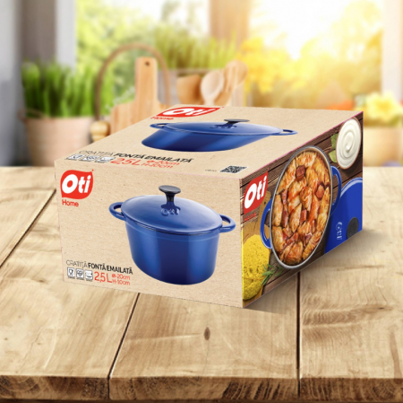 Cratita din fonta cu capac, Ø 20 cm, 2.5L [2]