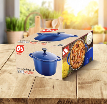 Cratita din fonta cu capac, Ø 28 cm, 5.5L [2]