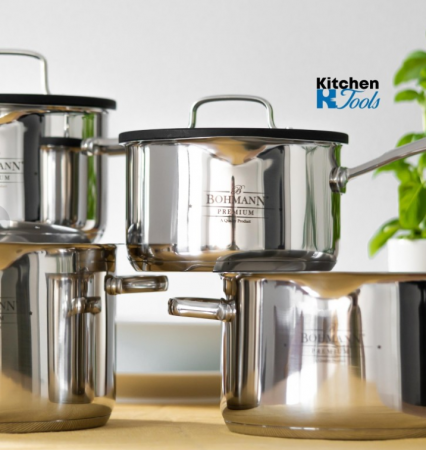 Set de oale 8 piese INOX 18/10 PREMIUM, 1.8 l/ 2 l/ 3.5 l / 5.9 l [4]