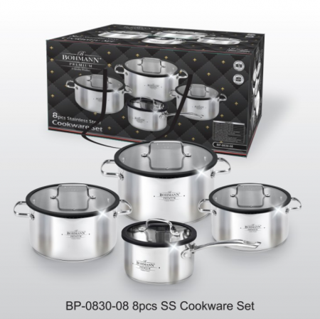 Set de oale 8 piese INOX 18/10 PREMIUM, 1.8 l/ 2 l/ 3.5 l / 5.9 l [1]