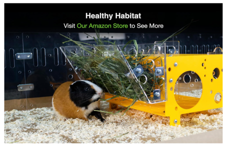 Hranitoare pentru fan GuineaLoft, Stația de hranire optima pentru animale mici, cum ar fi cobai, iepuri și chinchilla [3]