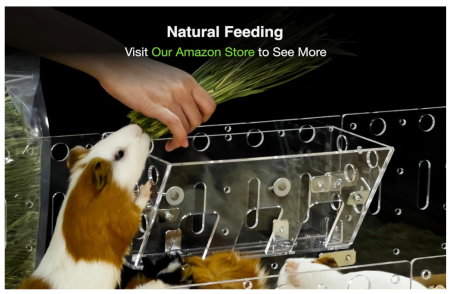 Hranitoare pentru fan GuineaLoft, Stația de hranire optima pentru animale mici, cum ar fi cobai, iepuri și chinchilla [4]