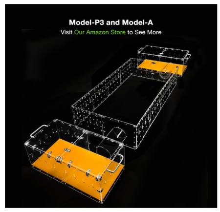 Cusca spatioasa pentru porcusori de Guineea si animale mici, habitat modern acrilic, 60 x 120 cm. [5]