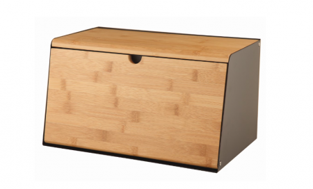Articole pentru servire - Cutie de pâine Bohmann, bambus, exterior negru, BH 02-547