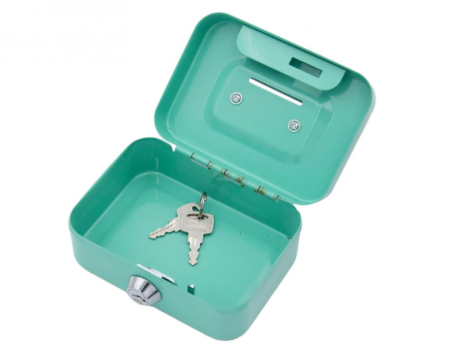 Cutie de Valori Mică, cu Încuietoare, verde, 11,5 X 8,5 X 5,8 cm [1]