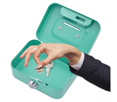 Cutie de Valori Mică, cu Încuietoare, verde, 11,5 X 8,5 X 5,8 cm [2]