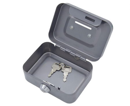 Cutie de Valori Mică, cu Încuietoare, gri, 11,5 X 8,5 X 5,8 cm [1]