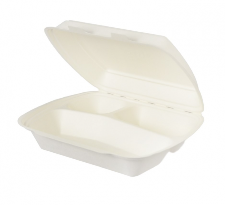 Cutie meniu cu capac, 3 compartimente, 240x210x70 mm, 100 buc./set [0]