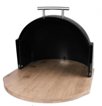 Cutie pentru depozitat paine si produse patiserie, Bohmann, 37x26x22cm, neagra [3]