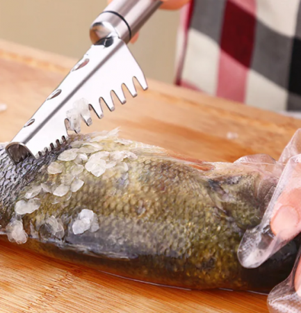 Cutit Curatat Peste, Inox, Dimensiuni 20x4 cm [5]