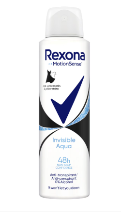 Ingrijire Personala si Cosmetice - Deodorant antiperspirant spray Rexona Invisible Aqua, 150 ml