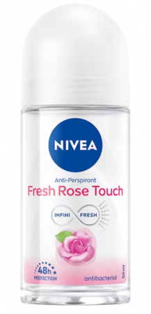 Deodorante si antiperspirante - Deodorant roll-on Nivea Fresh Rose Touch, 50 ml