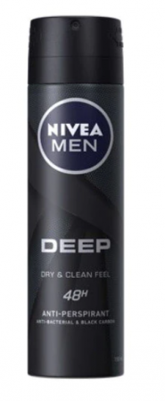 Deodorante si antiperspirante - Deodorant spray Nivea Men Deep, 150 ml
