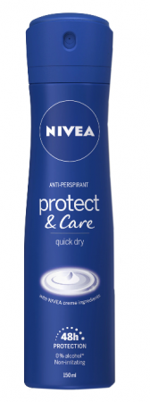 Deodorante si antiperspirante - Deodorant spray Nivea Protect & Care, pentru femei, 150 ml