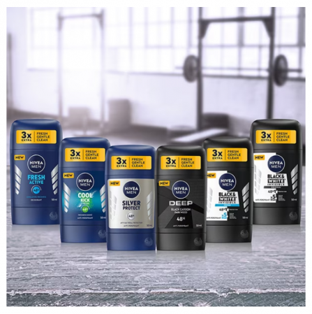 Deodorant Stick pentru barbati, Nivea B&W Power, 50 ml [2]