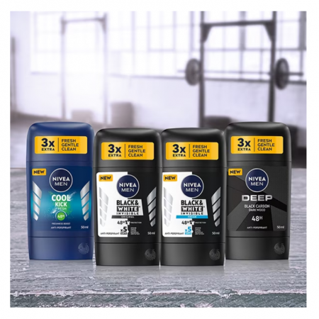 Deodorant Stick pentru barbati, Nivea B&W Power, 50 ml [1]