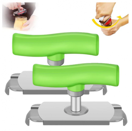 Deschizător de Capace Ergonomic, 2 buc,  – Ideal pentru Persoane cu Artrită sau Mobilitate Redusă, Design Practic pentru Economisirea Efortului [0]