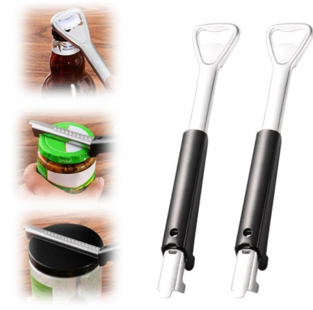 Tirbusoane si dopuri - Deschizător de Capace Ergonomic, 2 buc,  – Ideal pentru Persoane cu Artrită sau Mobilitate Redusă, antiderapant, Design Practic pentru Economisirea Efortului