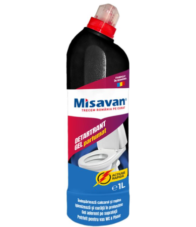 Dezinfectant toaleta - Detartrant parfumat gel wc Plus Misavan 1l, 90042423