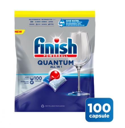 Detergent capsule pentru masina de spalat vase Finish Quantum All in 1, 100 spalari [0]