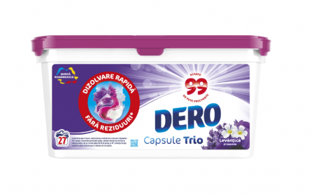 Curatenie - Detergent de rufe capsule Dero 2in1 Levantica 27 spalari