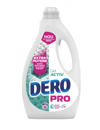Detergent Rufe - Detergent de rufe lichid Dero PRO Activ Gel, 36 spalari, 1.8L