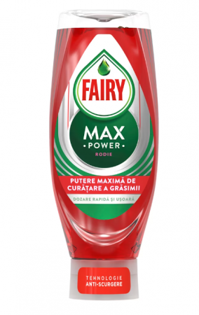 Detergent de vase Fairy MaxPower Rodie, 650 ml [0]