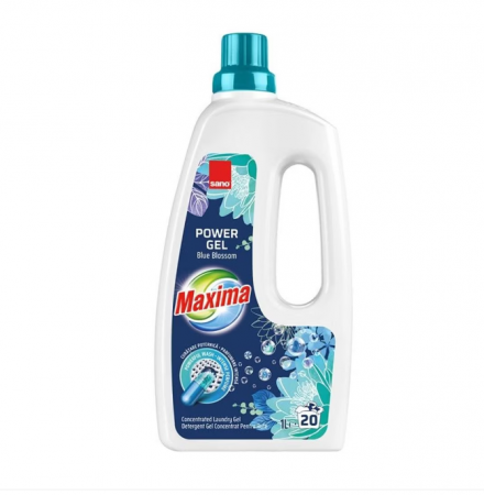 Detergent Rufe - Detergent pentru Rufe Sano Maxima Power Gel Blue Blossom, 1l