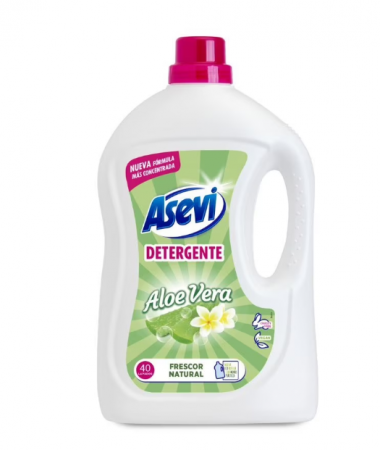Detergent lichid pentru rufe Asevi, Aloe Vera, 40 Spalari, 2.3 l [0]