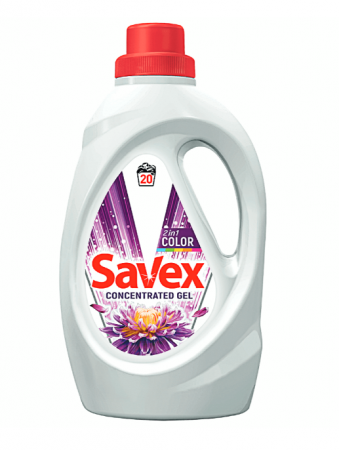 Detergent Rufe - Detergent automat lichid, Savex 2in1 Color, 20 spalari, 1.1l
