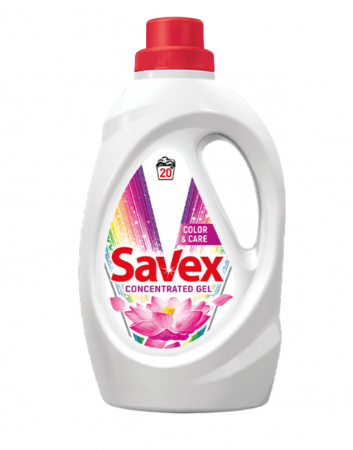 Detergent Rufe - Detergent lichid pentru tesaturi, automat, 1,1L, Color & Care Savex